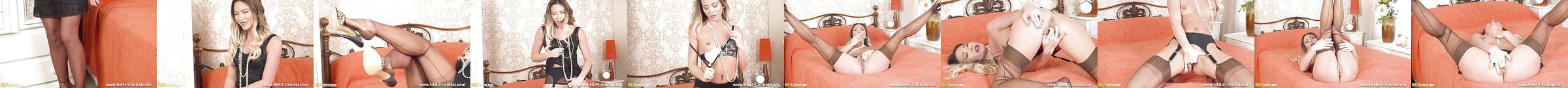 Hot Blonde Fingers Tight Pussy In Retro Girdle Nylons Xhamster