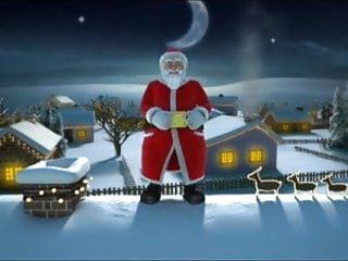 Father Christmas wishes Merry Christmas (01)