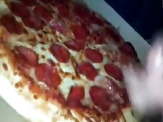 Cum on pizza