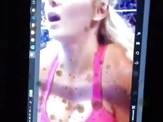 Charlotte flair get&#039;s her fat Tits painted by me