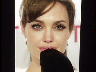 Cum on Angelina Jolie