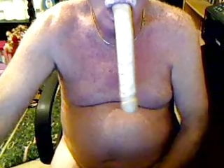 Step Dad shows off his deep-throating skills on webcam