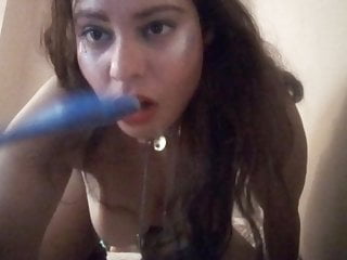 Ginger Paris Sugar Masturbating Blue Lingerie