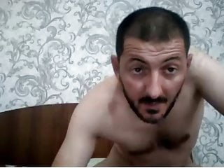 a man from Azerbaijan jerks off a dick