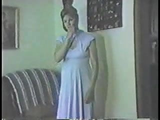 Vintage Wife Donna Blue Dress Striptease