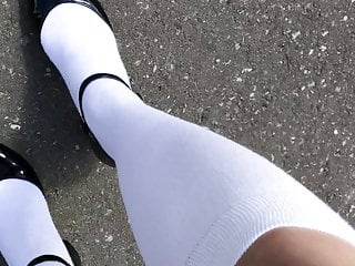 Patent Mary Janes and Knee Socks