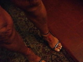 My tanned feet ready to recibe cum