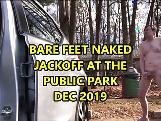 Barefeet Naked JO at Park Car Park December 2019
