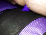 Purple Vibe Ass Ride Strapon Play Anal Orgasm