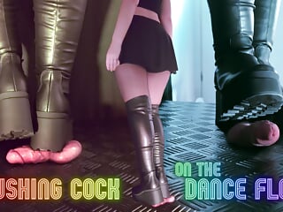 Crushing Your Cock on The Dance Floor in Platform Boots - Trample, Shoejob, Ballbusting, CBT, Stomp, Trampling, Bootjob