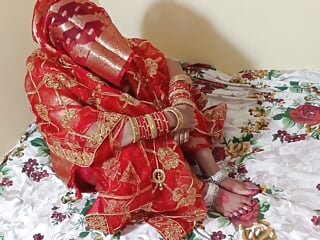 Pahli Raat Pati ke sath patni Arrange Marriage Suhagrat Indian Frist Night Homemade Newly Married Couple