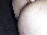 Stroking my big wet cock n fingering my smooth tight asshole