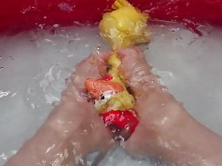 Playing, Likee, Water Masturbation, Footing