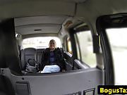 British taxi babe sucking cabbies nuts