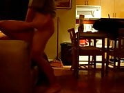 amateur couple fucking on chair
