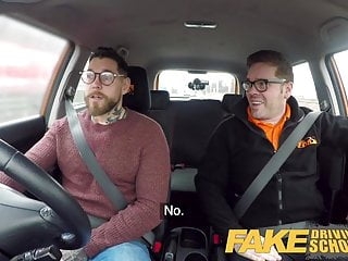 Fake Driving School 2 students have hot backseat sex