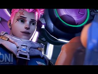 Zarya and D.Va in Hot Futa Scene