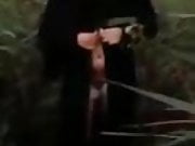 Muslim Slut Wearing Burqa After Getting Fucked in Field out