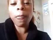 black girl flashes boobs