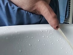 This Boy Loves to make a Big Piss in Sink