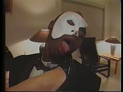 Classy bitch gets her pussy fucked hardcore by a masked black stud