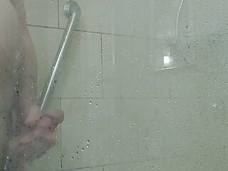 Hotel shower with cum shot...
