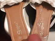 Arabic sexy flat sandals cummed