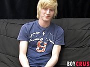 Barely legal twink is eager to stroke his dick on the castin