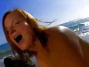 French BBW Gets Her Ass Pounded on the Beach