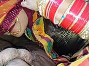 Beautiful Indian newly married wife home sex saree Desi video 