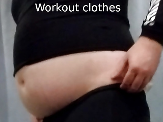 Fat Teen Tries On Tight Work-Out Clothes