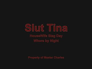 Slut tina housewife slag by day,...