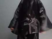 NEW Black Satin Abutai Cloak