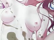 Cumming on Monika from Doki Doki Literature Club SOP