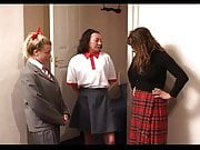 Skoolgirls spanked by Teacher