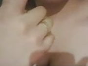 My x-girlfriend sucking her finger