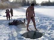 Ice Hole Swimming