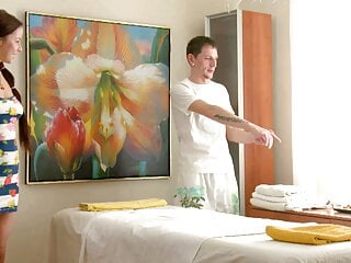  video: All Natural Beautiful Hot Tight Pussy Girl visits a Massage Parlor and gets a Sensual Fuck Massage with an Orgasm