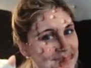 Shooting my cum all over Catherine's face