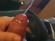Slow motion cum with tied balls