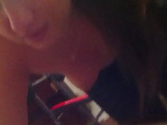 My ex girlfriend sucking her ex
