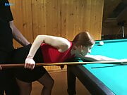 Fucked while Playing Billiards