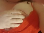YoungEnglishBBW rubbing boobs squeezing my hard nipples
