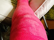 Pink llc & knee brace