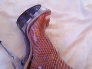 Feets white Toenails clear Pleaser High Heels Stockings