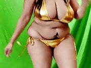 Sona bhabhi in gold bikini