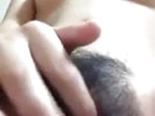 Hairy Asian Masturbating...