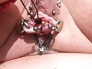 Castratedsissy at the nude beach