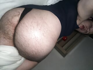 Horny chub is in need of cock