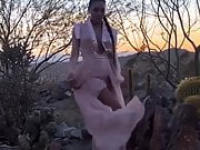 Vanessa Hudgens modeling outside in the desert